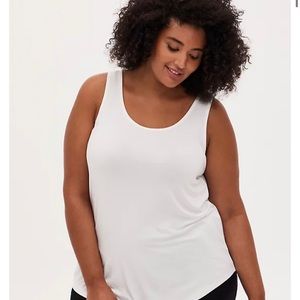 TORRID white super soft tank size 5
